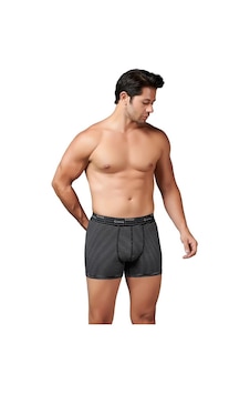 Gümüş Erkek Çizgili Likralı Spor Boxer 3114 001 Gümüş Erkek Çizgili Likralı Spor Boxer 3114 001