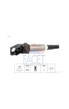 Peugeot 3008 Bobin 1.6 Puretech 2019-2023 Facet 96375 Peugeot 3008 Bobin 1.6 Puretech 2019-2023 Facet 96375