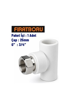 Fırat Döner Başlı Te 25mm, 3/4'', 1 Adet, 7b76025191 Fırat Döner Başlı Te 25mm, 3/4'', 1 Adet, 7b76025191