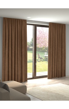 Kadife Dokulu Derin Kahve Ada Fon Perde Ekstrafor Büzgülü Derin Kahve Kadife Dokulu Derin Kahve Ada Fon Perde Ekstrafor Büzgülü Derin Kahve