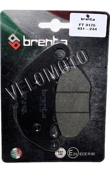Yamaha Yzf R25 Abs Brenta Ön Fren Balatası 431-234 N11.471 Yamaha Yzf R25 Abs Brenta Ön Fren Balatası 431-234 N11.471