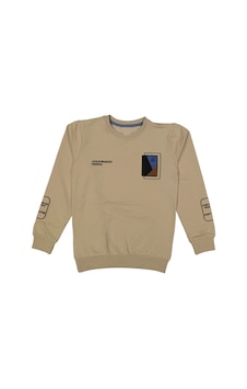 İrem Çocuk Giyim Erkek Çocuk Jj Nakışlı Kolları Yazı Desenli Bej Sweatshirt Bej İrem Çocuk Giyim Erkek Çocuk Jj Nakışlı Kolları Yazı Desenli Bej Sweatshirt Bej