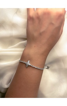 İnsera Kadın Kutup Yıldızı Figürlü Silver Asansörlü Çelik Bileklik Gümüş İnsera Kadın Kutup Yıldızı Figürlü Silver Asansörlü Çelik Bileklik Gümüş