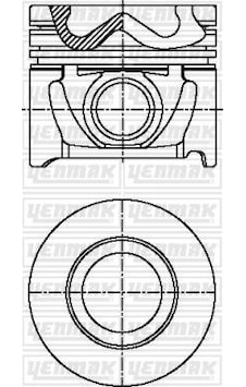 Yenmak 36-04444-050 Piston Segman 0.50 Accent Admıra Crdı 03-05 / Tucson / Santafe 2.0 D3ea