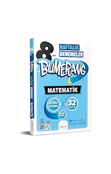 Günay 8. Sınıf Bumerang Matematik 32 Haftalık Denemeler Günay 8. Sınıf Bumerang Matematik 32 Haftalık Denemeler