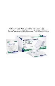 Hemengo Yetişkin Göz Pedi 6.5 X 9.5 Cm Steril Göz Bandı Yapışkanlı Göz Kapama Pedi 50 Adet 1 Kutu Hmngobzs Hemengo Yetişkin Göz Pedi 6.5 X 9.5 Cm Steril Göz Bandı Yapışkanlı Göz Kapama Pedi 50 Adet 1 Kutu Hmngobzs