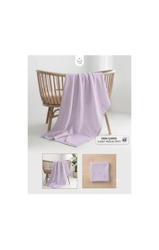 2 Li Müslin Bebek Örtüsü 80x90 Cm Müslin Bebek Örtüsü & Yeni Doğan Kundak Alt Açma Mor - 865012378 Mor