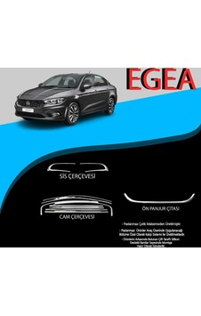 Fiat Egea Cam Çerçevesi-sis Çerçevesi-ön Panjur Çıtası Krom Set 2021 Model