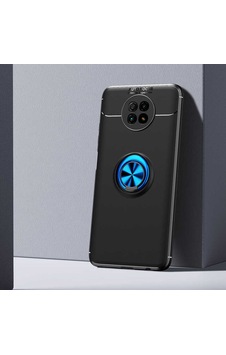 Xiaomi Redmi Note 9t Kılıf Zore Ravel Silikon Kapak Siyah-Mavi Xiaomi Redmi Note 9t Kılıf Zore Ravel Silikon Kapak Siyah-Mavi