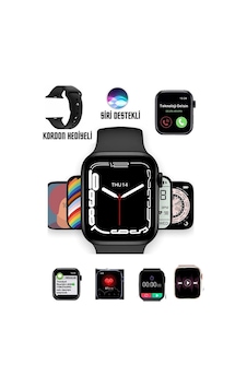 7.nesil Akıllı Saat Smart Watch 7 Plus Profesyonel Kablosuz Şarj Siri Destekli Çift Tuş Aktif Arama 7.nesil Akıllı Saat Smart Watch 7 Plus Profesyonel Kablosuz Şarj Siri Destekli Çift Tuş Aktif Arama
