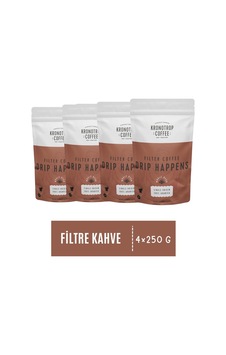 Drip Filtre Çekirdek Kahve 250 Gr X 4 Adet Drip Filtre Çekirdek Kahve 250 Gr X 4 Adet