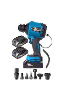 Lieber German Teknoloji 21v 3 Ah Çift Kompresörlü 7 Pcs Hava Üfleme /emme Lastik Şişirme Makinesi Lieber German Teknoloji 21v 3 Ah Çift Kompresörlü 7 Pcs Hava Üfleme /emme Lastik Şişirme Makinesi