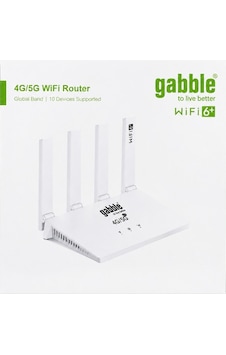 Gabble Gab-gb8201 4antenli 4g Kablosuz Yönlendirici Wifi 6+ 300 Mbps 4g Sim Kartlı
