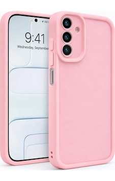 Samsung Galaxy A17 5g Uyumlu Kamera Çıkıntılı Mat Silikon Telefon Kılıfı Pembe Samsung Galaxy A17 5g Uyumlu Kamera Çıkıntılı Mat Silikon Telefon Kılıfı Pembe
