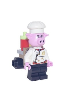 Lego Minifigür Pigsy White Chef Jacket Mk067 Lego Minifigür Pigsy White Chef Jacket Mk067