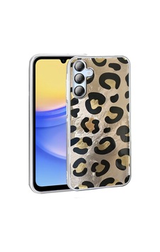 Galaxy Uyumlu A15 Kılıf Desenli Zore Mep Kapak Gold Leopar Galaxy Uyumlu A15 Kılıf Desenli Zore Mep Kapak Gold Leopar