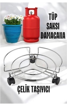 Tekerlekli Saksı Tüp Damacana Altlığı - Taşıyıcı Mutfak Tüpü Taşıyıcı 721571