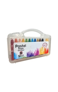 Miart Pastel Boya 12 Renk Çantalı Çok Renkli