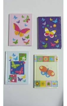 Not Defteri Kelebek 14x20cm 120 Yaprak Çizgili 1.hamur 70 Gram Bad0473 Karışık Renk 1 Adet
