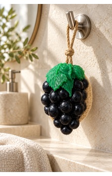 Dekoratif Kokulu Sabun & Peeling Etkili Asılabilir Dekoratif Banyo Sabunu & Siyah Üzüm Şekilli Lifli Katı Sabun 10,5x7x5,2 Cm - 937717757 Diğer Dekoratif Kokulu Sabun & Peeling Etkili Asılabilir Dekoratif Banyo Sabunu & Siyah Üzüm Şekilli Lifli Katı Sabun 10,5x7x5,2 Cm - 937717757 Diğer