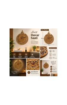 Ahşap Allah Yazılı Dini Temalı Sessiz Mekanizma Duvar Saati 35x47 Cm Genişlik Ve 6 Mm Ahşap Kalınlığı Klasik Duvar Dekoru Kahverengi Ahşap Allah Yazılı Dini Temalı Sessiz Mekanizma Duvar Saati 35x47 Cm Genişlik Ve 6 Mm Ahşap Kalınlığı Klasik Duvar Dekoru Kahverengi
