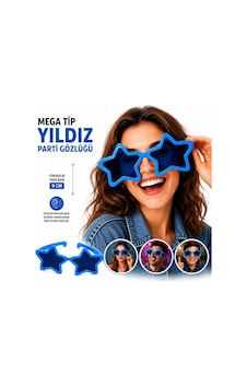 Mega Tip Yıldız Parti Gözlüğü Mi Renk 14 Ve Üzeri Mega Tip Yıldız Parti Gözlüğü Mi Renk 14 Ve Üzeri