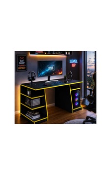 Arvex Oyuncu Masası - Bilgisayar Masası - Gamer Masası Siyah &sarı Siyah-sarı - 906139974 Siyah-sarı