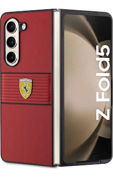 Galaxy Uyumlu Z Fold 5 Kılıf Ferrari Lisanslı Pu Deri Metal Logolu Multi Çizgili Kapak Galaxy Uyumlu Z Fold 5 Kılıf Ferrari Lisanslı Pu Deri Metal Logolu Multi Çizgili Kapak