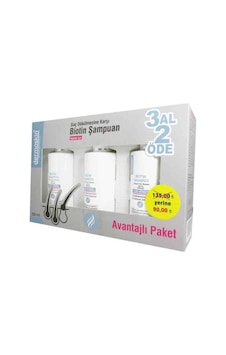 Dermoskin Biotin Kadın Şampuan 3 x 200 ML Dermoskin Biotin Kadın Şampuan 3 x 200 ML