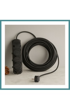 Trendexa 3lü 10 M Kauçuk Uzatma Kablosu 3x1.5 Cca Mac Trendexa 3lü 10 M Kauçuk Uzatma Kablosu 3x1.5 Cca Mac