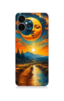Tecno Camon 19 Neo Uyumlu Ay Ve Güneş Yolu Desenli Silikon Kılıf Çok Renkli Tecno Camon 19 Neo Uyumlu Ay Ve Güneş Yolu Desenli Silikon Kılıf Çok Renkli