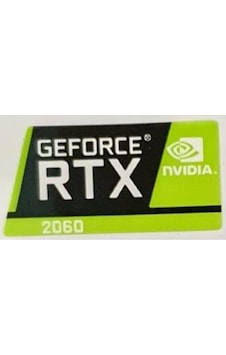 OEM Nvidia Geforce RTX 2060 Sticker Yatay Etiket D105 OEM Nvidia Geforce RTX 2060 Sticker Yatay Etiket D105