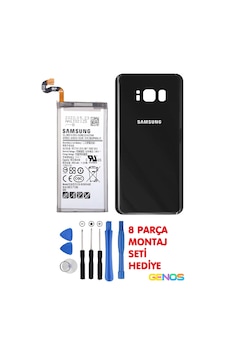 Samsung Galaxy Uyumlu S8 G950f Arka Cam Kapak Batarya Kapağı Siyah+batarya Pil Eb-bg950abe+montaj Set Samsung Galaxy Uyumlu S8 G950f Arka Cam Kapak Batarya Kapağı Siyah+batarya Pil Eb-bg950abe+montaj Set