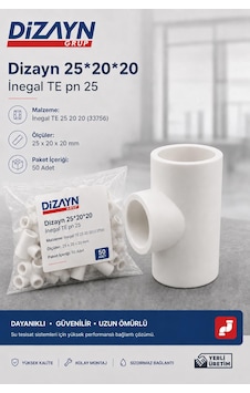 Dizayn Pprc İnegal Te 25 20 20 50 Adet Pn25 Temiz Su Tesisat Ek Parçası Dizayn Pprc İnegal Te 25 20 20 50 Adet Pn25 Temiz Su Tesisat Ek Parçası