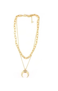 Gold, Ikili Hilal Kolye Gold - 130583336 Gold Gold, Ikili Hilal Kolye Gold - 130583336 Gold