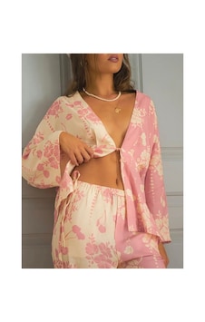 Lilly Rosalie Bloom Çift Renkli Pijama Takımı Pembe Pembe Lilly Rosalie Bloom Çift Renkli Pijama Takımı Pembe Pembe