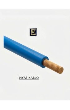 Enfe Elektrik 0,34 Mm² Nyaf Kablo - Çok Telli Esnek Bakır Tesisat Kablosu 5 Metre Rulo Mavi Enfe Elektrik 0,34 Mm² Nyaf Kablo - Çok Telli Esnek Bakır Tesisat Kablosu 5 Metre Rulo Mavi