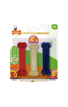 Nylabone Tavuk Ve Bacon Aromalı Esnek Kauçuk Köpek Oyuncağı 9,5 Cm Xs 3 Adet Nylabone Tavuk Ve Bacon Aromalı Esnek Kauçuk Köpek Oyuncağı 9,5 Cm Xs 3 Adet