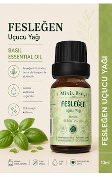 Minia Bahçe Bitki Ve Sanat Atölyesi Saf ve Katkısız Bitkisel Uçucu Fesleğen Tulsi Yağı 10 ML Minia Bahçe Bitki Ve Sanat Atölyesi Saf ve Katkısız Bitkisel Uçucu Fesleğen Tulsi Yağı 10 ML