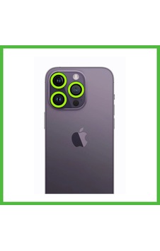 Vaveni İphone 13 Pro Max Uyumlu Neon Fosforlu Kamera Lens - Yeşil Arz Vaveni İphone 13 Pro Max Uyumlu Neon Fosforlu Kamera Lens - Yeşil Arz