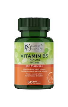 Vitamin B3 500 Mg No Flush 50 Kapsül Aromasiz Vitamin B3 500 Mg No Flush 50 Kapsül Aromasiz