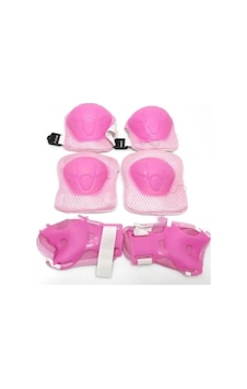 Yüksek Korumalı 6'lı Paten,scooter,bisiklet Koruma Set Dizlik Dirseklik Koruyucu Set Pembe Yüksek Korumalı 6'lı Paten,scooter,bisiklet Koruma Set Dizlik Dirseklik Koruyucu Set Pembe