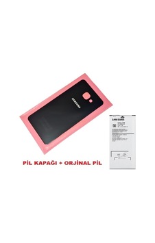 Samsung Galaxy Uyumlu A3 2016 A310 Arka Kapak Batarya Kapağı + Pil Cam Siyah