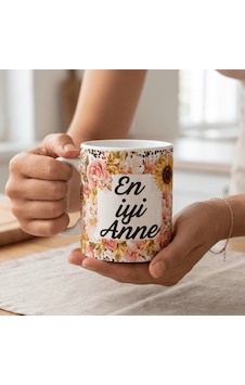 En İyi Anne Yazılı Çiçek Figürlü 3 Boyutlu Görsel Baskılı Kupa Bardak Annenize Layık En Güzel Hediye Beyaz - Pembe En İyi Anne Yazılı Çiçek Figürlü 3 Boyutlu Görsel Baskılı Kupa Bardak Annenize Layık En Güzel Hediye Beyaz - Pembe