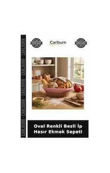 Oval Renkli Bezli İp Hasır Ekmek Sepeti Kahvaltılık Sunum Yemek Masası Kahvaltı Takımı Diğer Oval Renkli Bezli İp Hasır Ekmek Sepeti Kahvaltılık Sunum Yemek Masası Kahvaltı Takımı Diğer