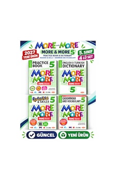 Güncel 5.sınıf 5 More&more Practice Book&dıctıonary Readers & Skılls + Gramer And Vocabulary 4 Lü Set Yeni Ürün Güncel 5.sınıf 5 More&more Practice Book&dıctıonary Readers & Skılls + Gramer And Vocabulary 4 Lü Set Yeni Ürün