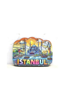 Ahşap İstanbul Temalı Magnet Alk4366 Çok Renkli