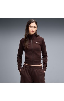 Puma Slim Track Kadın Kahverengi Dik Yaka Ceket