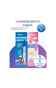 Hamilelik Destek Paketi 5 Ovulasyon Yumurtlama + 5 Erken Gebelik Testi Hamilelik Destek Paketi 5 Ovulasyon Yumurtlama + 5 Erken Gebelik Testi