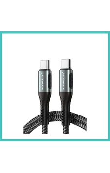 Ny Joy Konfulon Dc43 Type-c To Type-c 1m Örgü 60w Hızlı Şarj Kablo - Siyah Nyjoybz Ny Joy Konfulon Dc43 Type-c To Type-c 1m Örgü 60w Hızlı Şarj Kablo - Siyah Nyjoybz